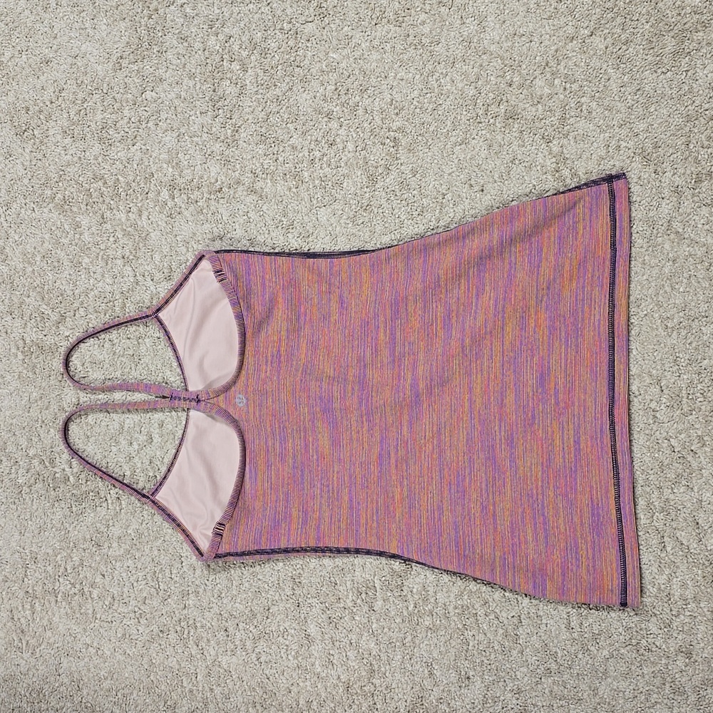 Lululemon Power Y Tank *LuonWee Are From Space Vintage Pink Size 6 - Picture 7 of 9